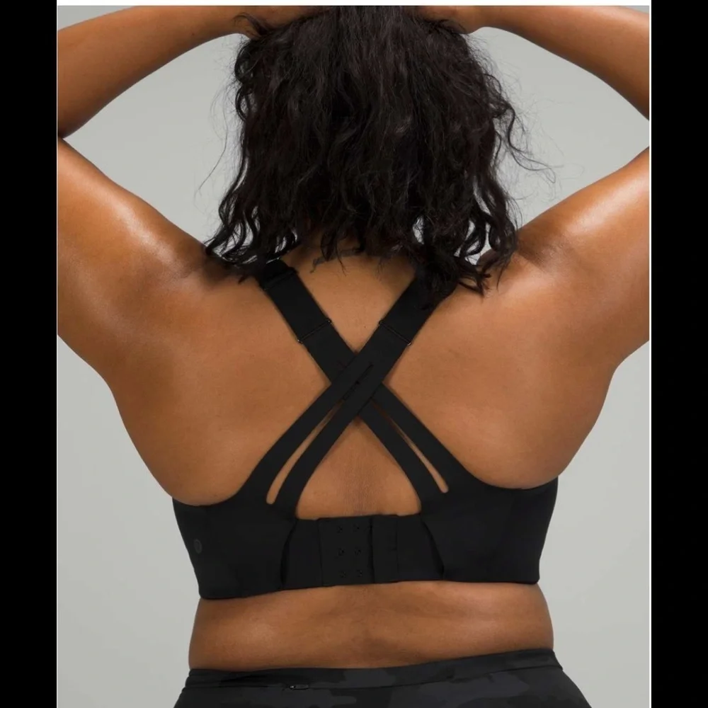 Lululemon AirSupport Bra in Black / Asphalt Grey Size 36DD
